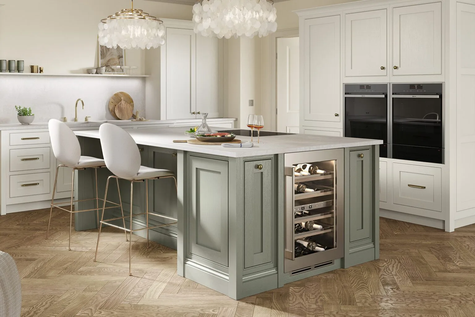 Second Nature Light Shaker Kitchen With Island 1536x1024